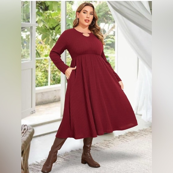 NEW -3XL Elegant Burgundy Dress
Comfortable practical and soft - Picture 2 of 6
